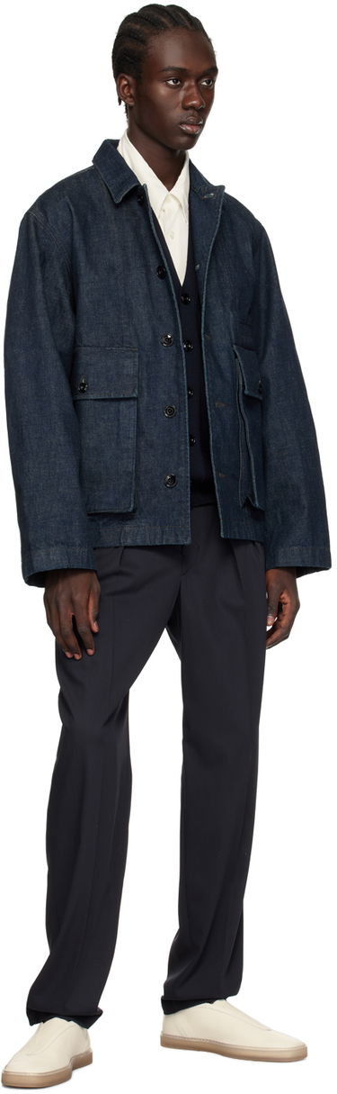 Jakke LEMAIRE LEMAIRE Boxy Denim Jacket Blå | OW306 LD068, 3