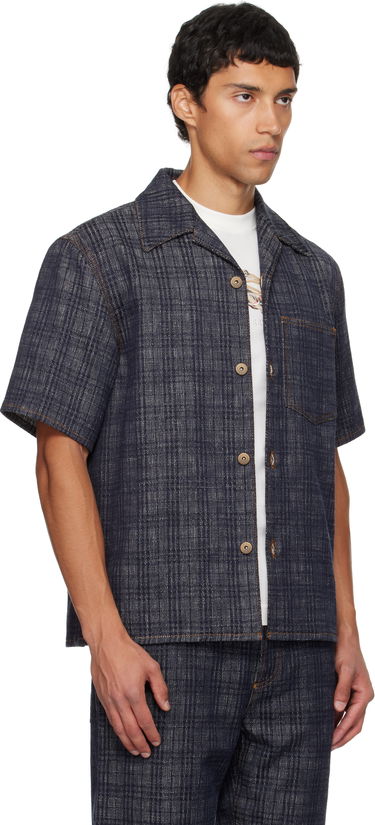 Skjorte Burberry Burberry Relaxed Fit Check Denim Shirt Blå | 8113431, 1