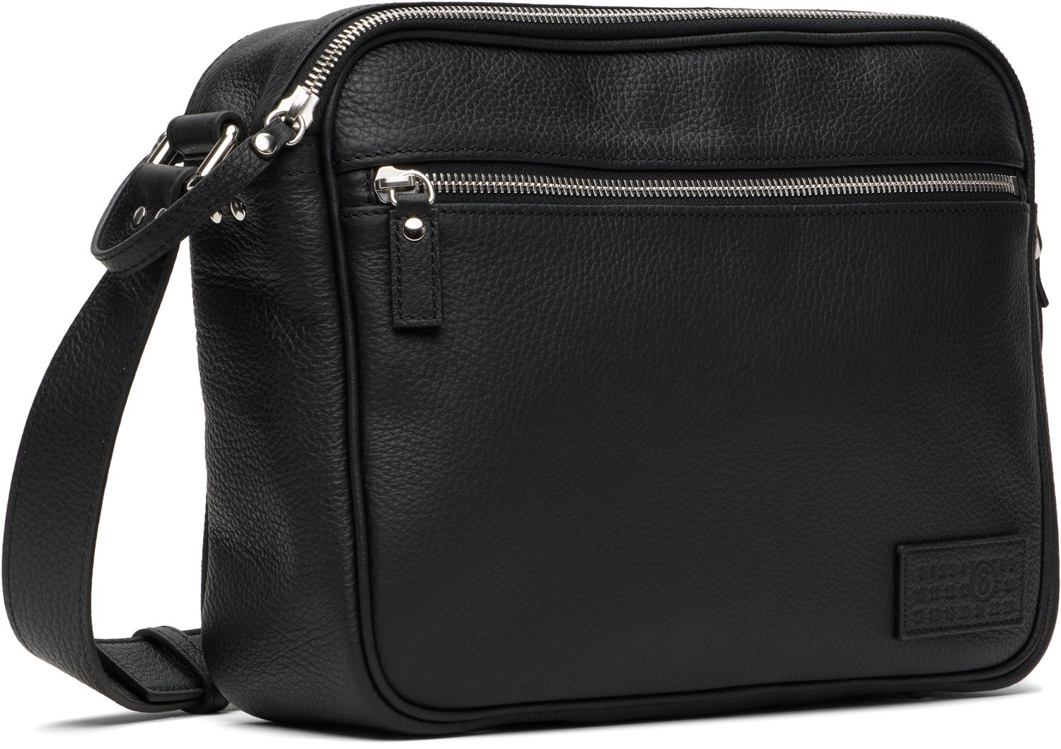 Skuldertaske Maison Margiela MM6 Maison Margiela Leather Messenger Bag Sort | SB6ZH0025 P8326, 1