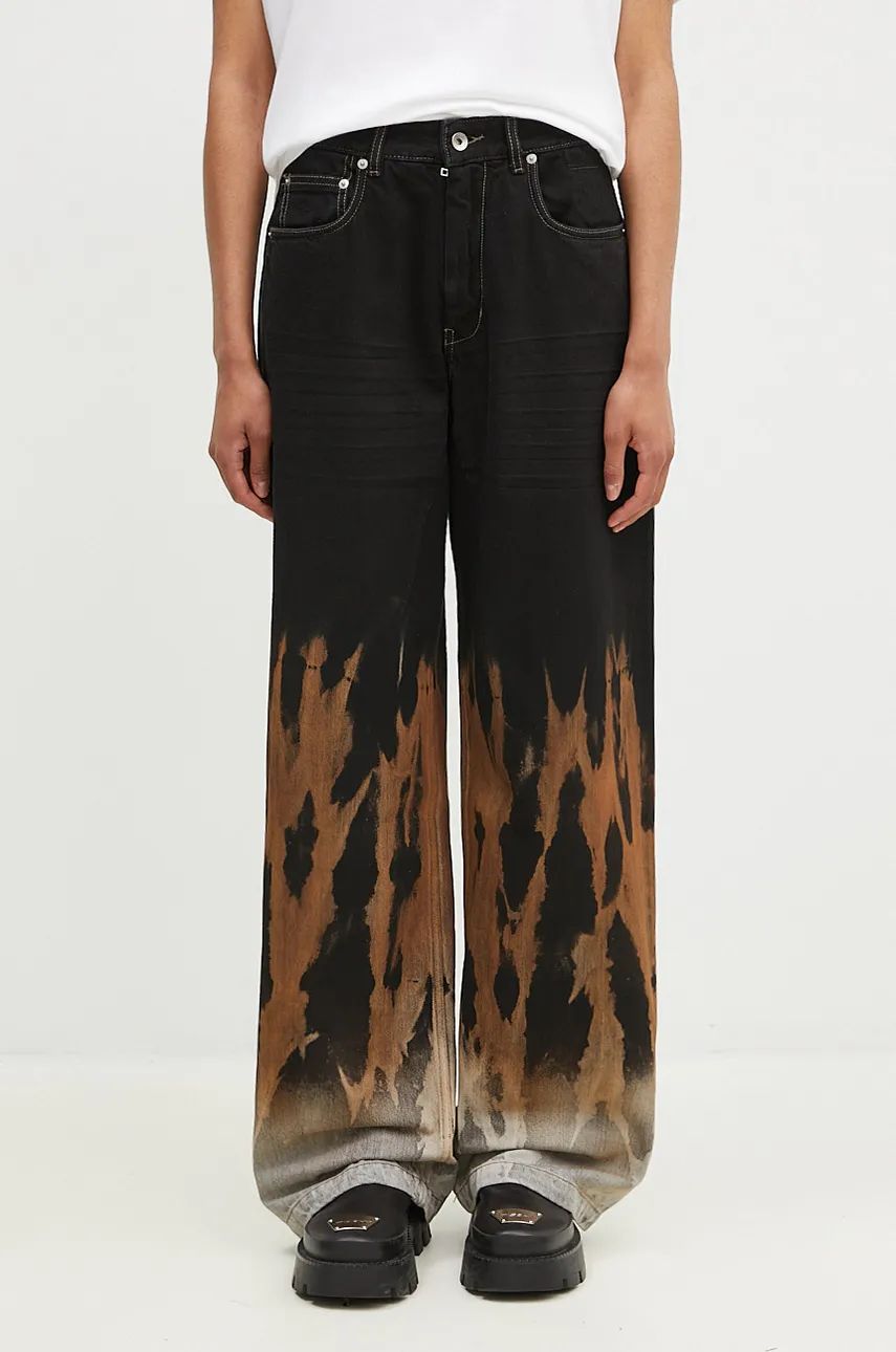 Jeans Rick Owens Geth High Waist Jeans Sort | DS02D2305.BSUN, 0