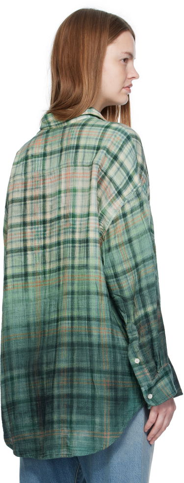 Skjorte R13 R13 Drop Neck Plaid Work Shirt Grøn | R13WR015-R556B, 2