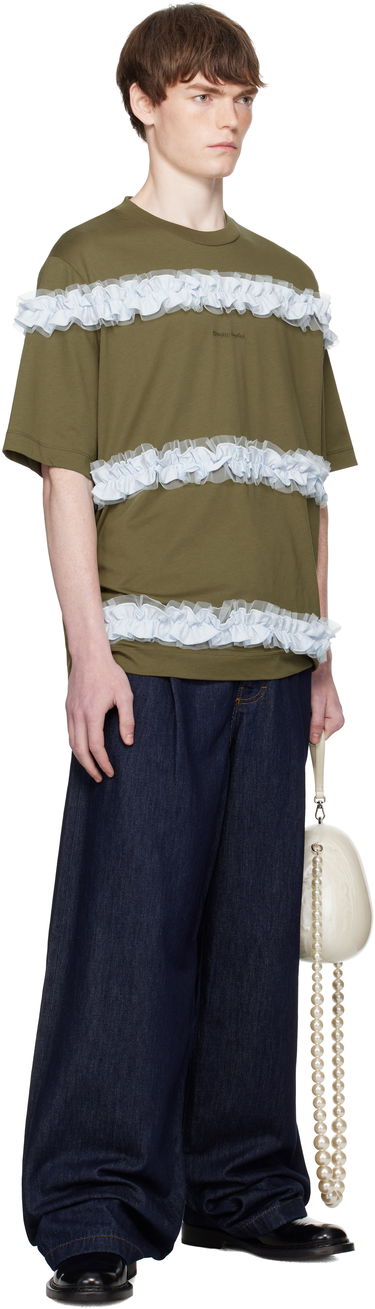 T-shirt Simone Rocha Simone Rocha Ruffle Frill T-Shirt Grøn | 5362 0553, 3