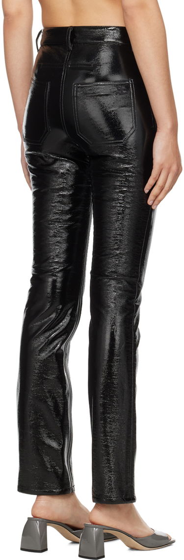 Jeans Courrèges Courrèges 5-Pocket Patent Leather Trousers Sort | PERCPA013VY0014, 2