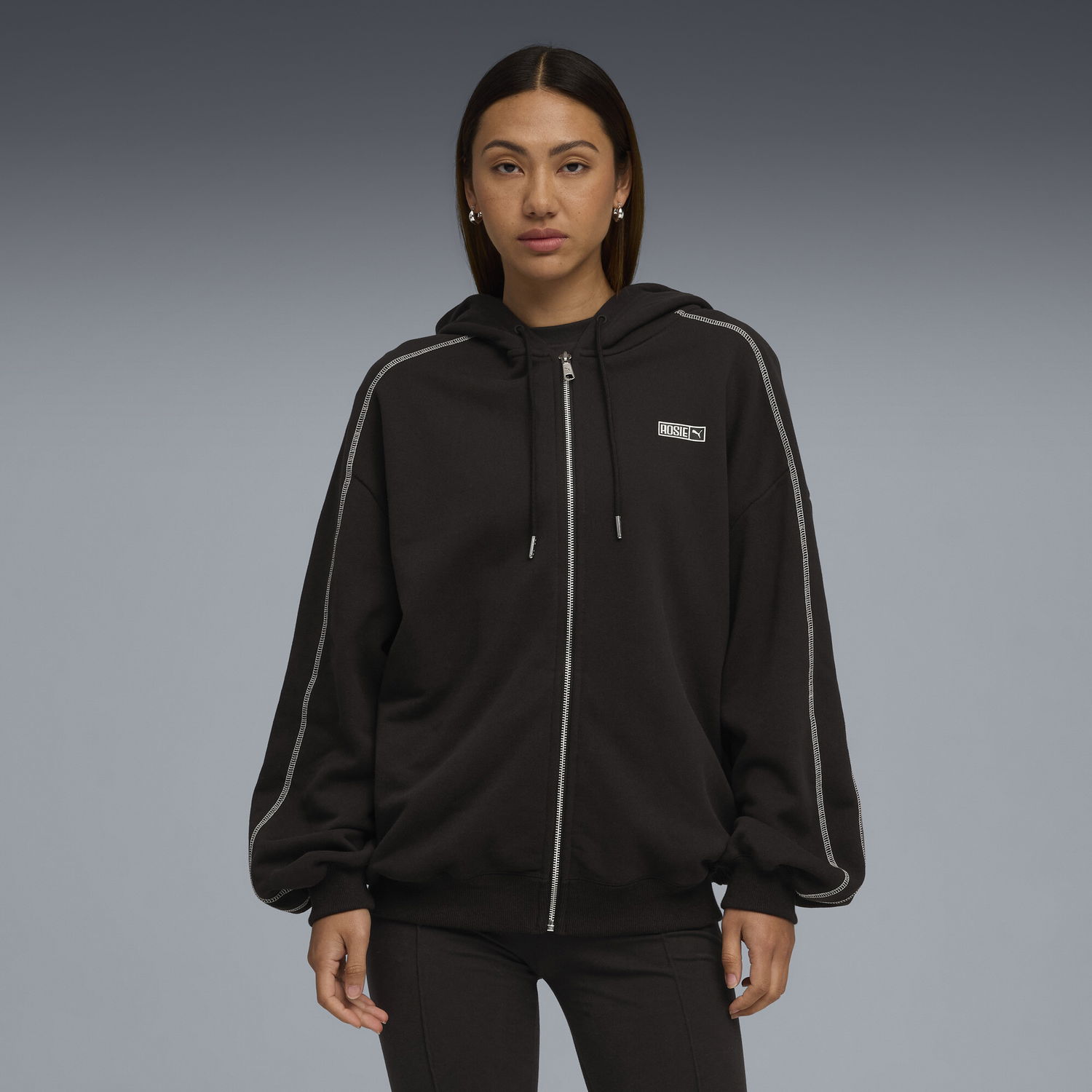 Sweatshirt Puma PUMA x ROSÉ T7 Women's Hoodie Sort | 633801_01, 0