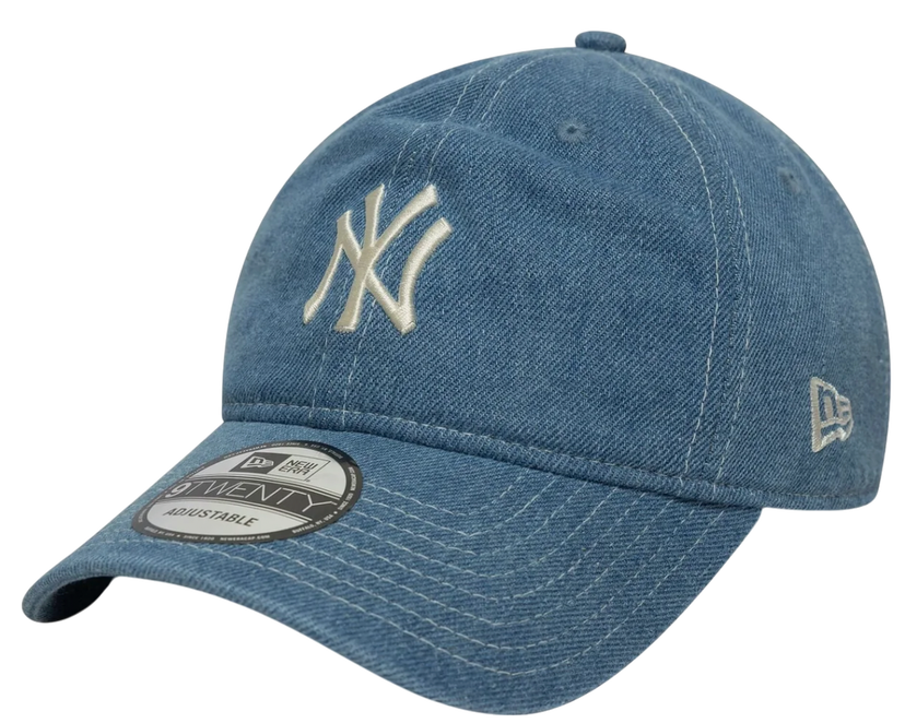 Kasket New Era New Era MLB New York Yankees Denim 9Twenty Adjustable Cap Blå | 60667563-60667563