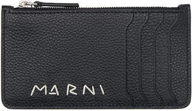 Tegnebog Marni Leather Card Holder Sort | PFMI0103U1 P6533, 0