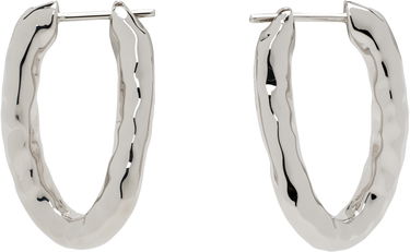 Øreringe Jil Sander Jil Sander Molten Hoop Earrings Metalisk | J11VG0256_P6959, 0