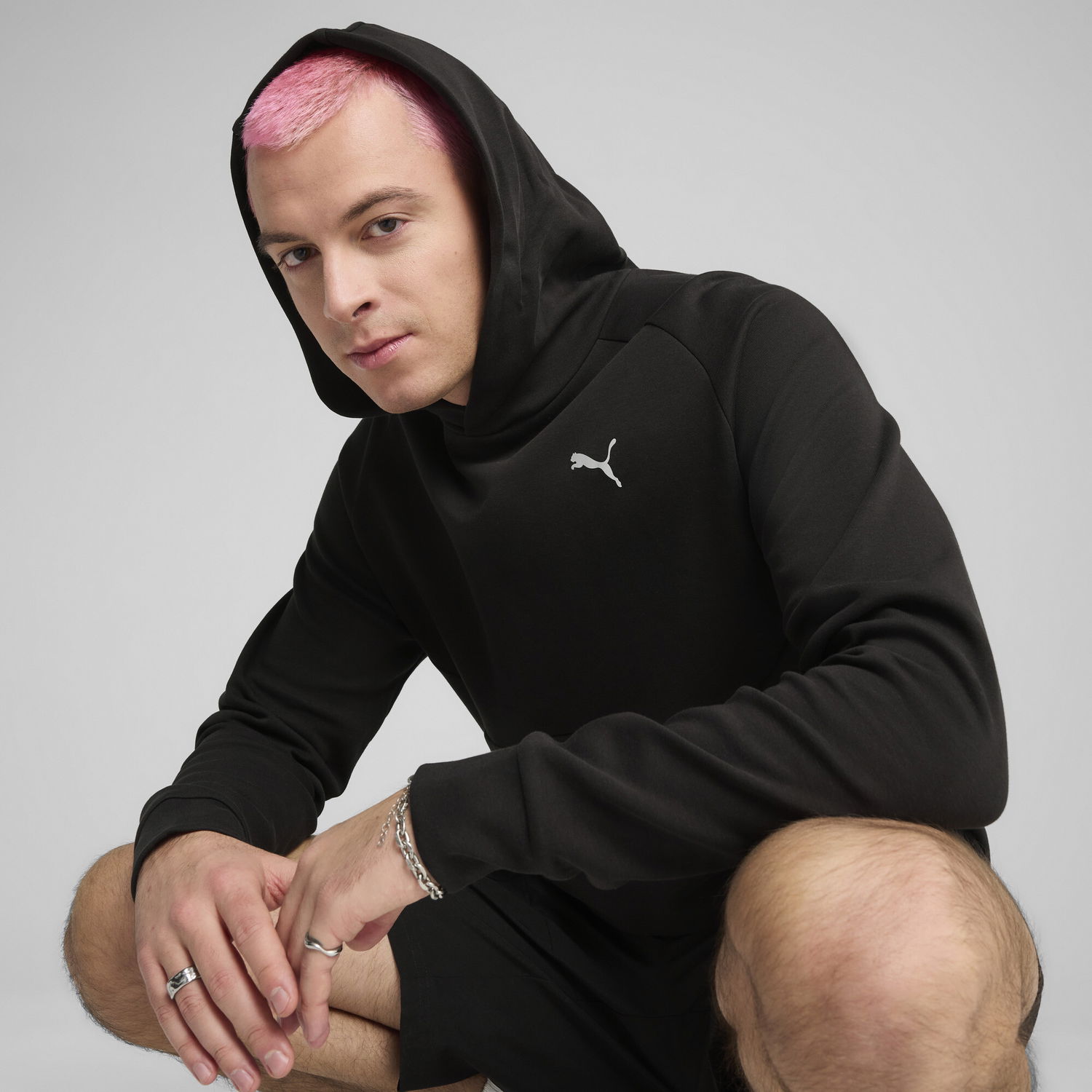 Sweatshirt Puma PUMATECH Hoodie Sort | 684600_01, 1