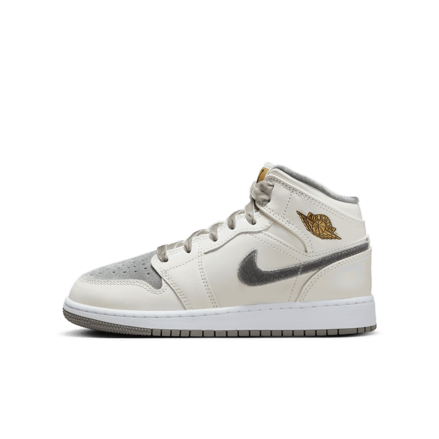 Sneakers og sko Jordan Air Jordan 1 Mid SE "Velvet Toe" GS Hvid | FB9899-100, 0