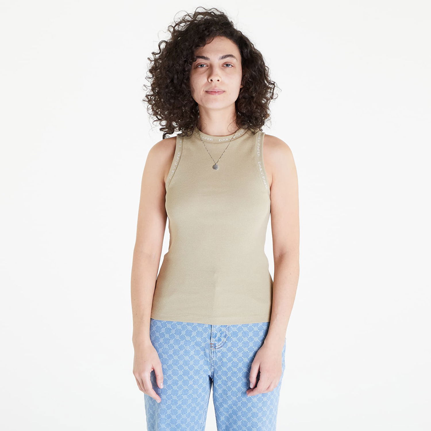 Tanktop DAILY PAPER Erib Tank Top Beige | 2312059, 0