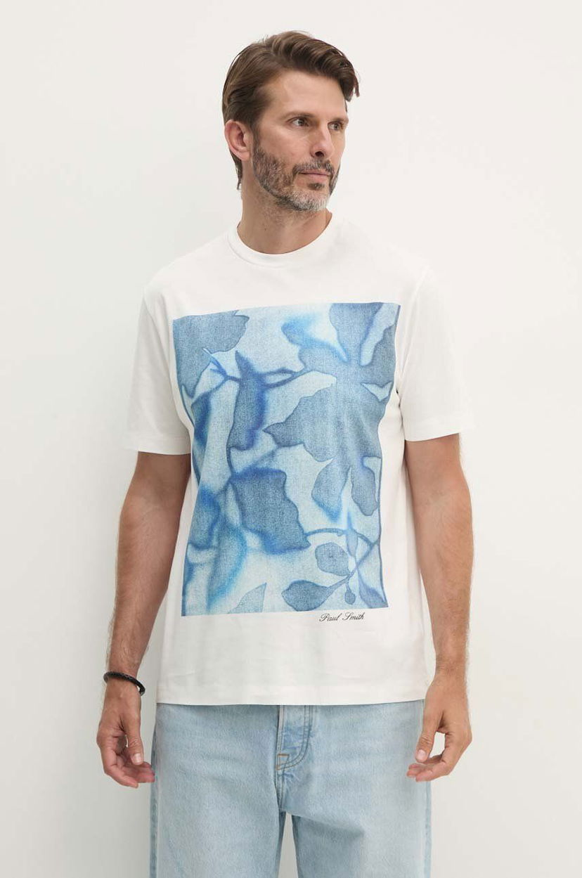T-shirt Paul Smith Paul Smith Floral Print T-Shirt Hvid | M1R.919T.NP4739