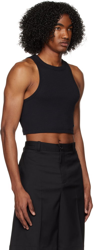 Tanktop Han Kjøbenhavn Han Kjobenhavn Cropped Ribbed Tank Top Sort | M-132459, 1