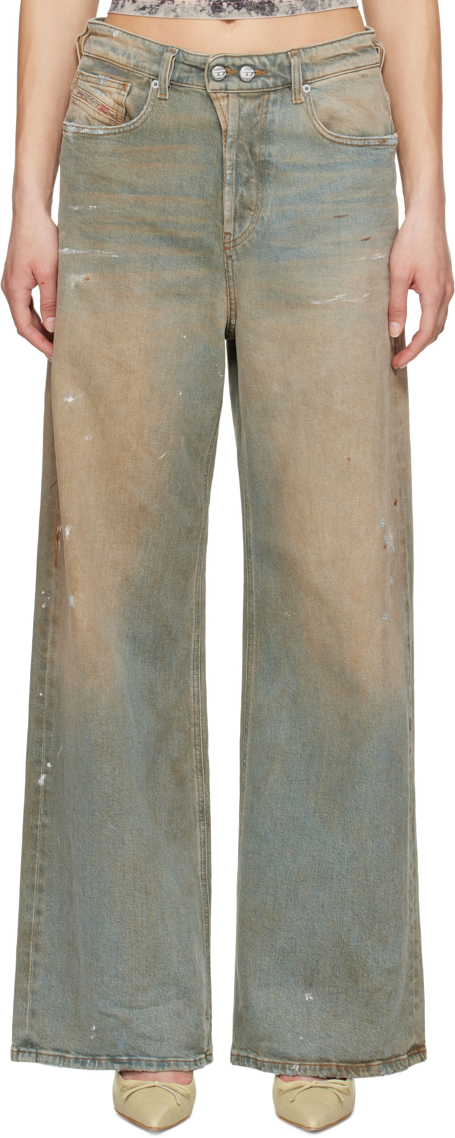 Jeans Diesel Diesel 1996 D-Sire Relaxed Fit Jeans Blå | A06925 007Z4, 0