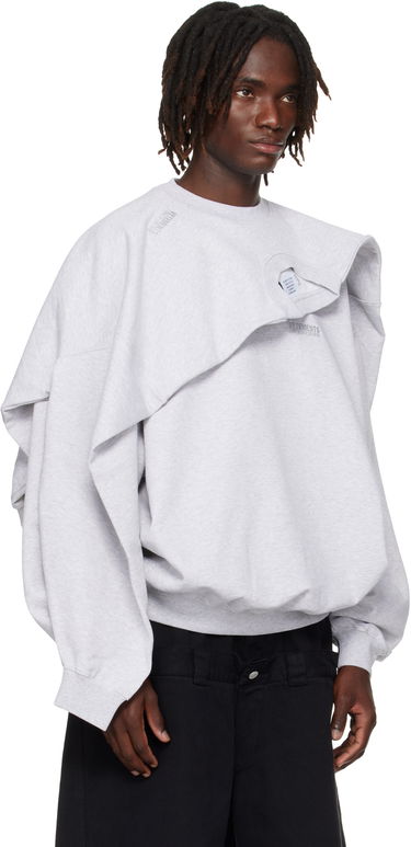 Sweatshirt VETEMENTS VETEMENTS Double Layered Sweatshirt Grå | UH76CW400G, 4