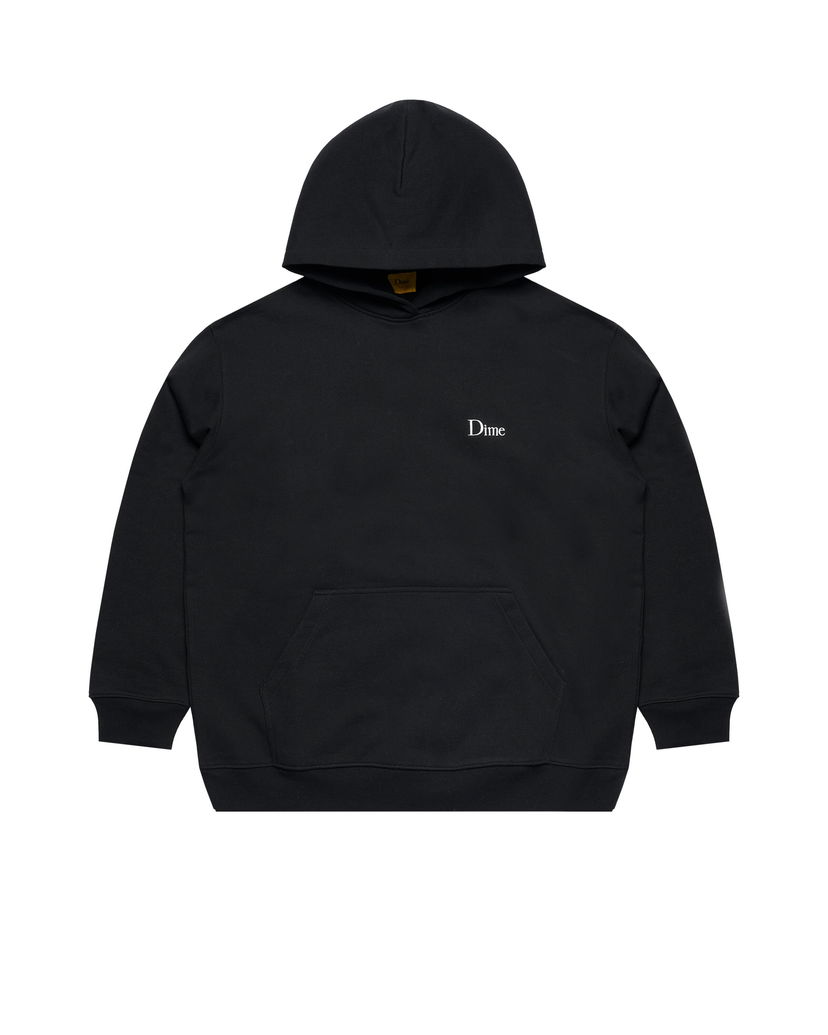 Sweatshirt Dime Classic Small Logo Hoodie Sort | DIMEFA2412BLK