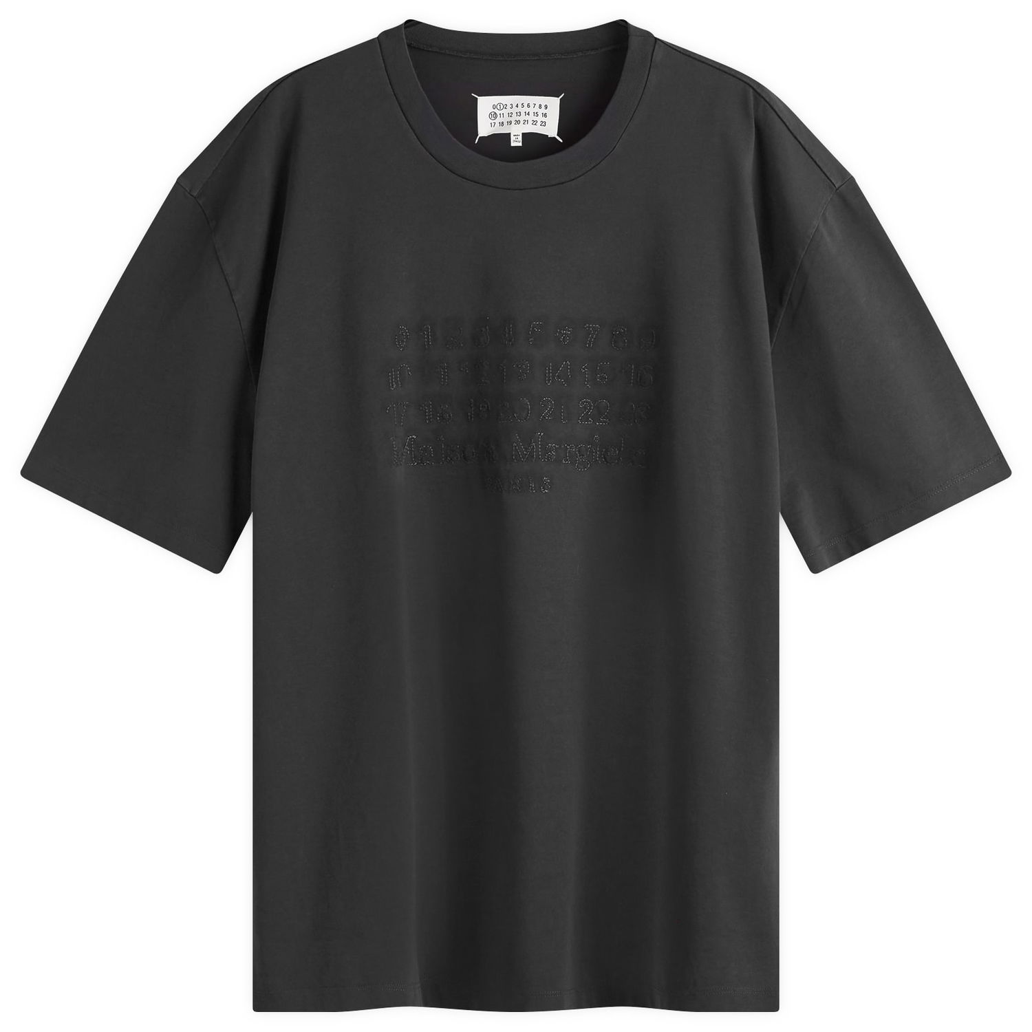 T-shirt Maison Margiela T-Shirt Number Embroidery Washed Sort | S50GC0703-S23883-960, 0