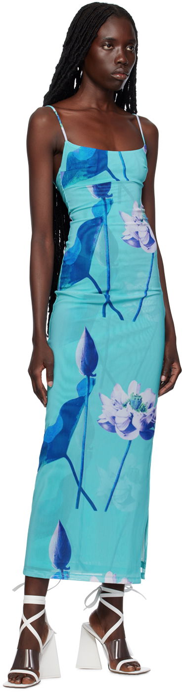Kjole Miaou Miaou Thais Maxi Dress Blå | 5019PM3BLO, 3