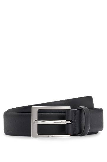 Bælter BOSS BOSS Nappa Leather Belt with Buckle Sort | 50481068