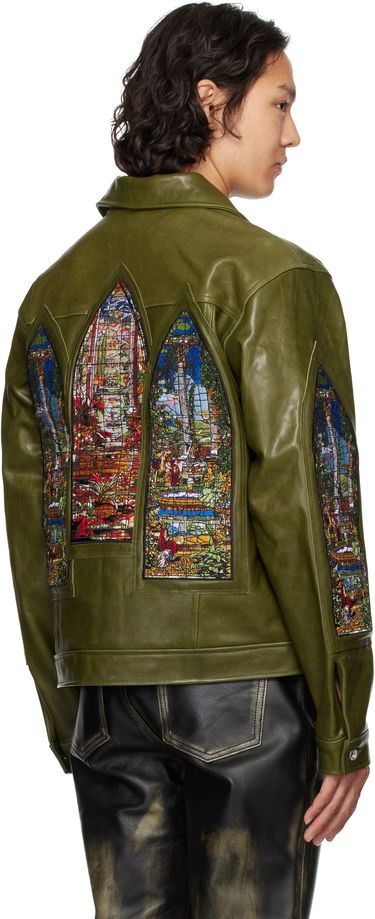 Jakke Who Decides War Who Decides War Eden Leather Jacket Grøn | 1131250011SS25, 2