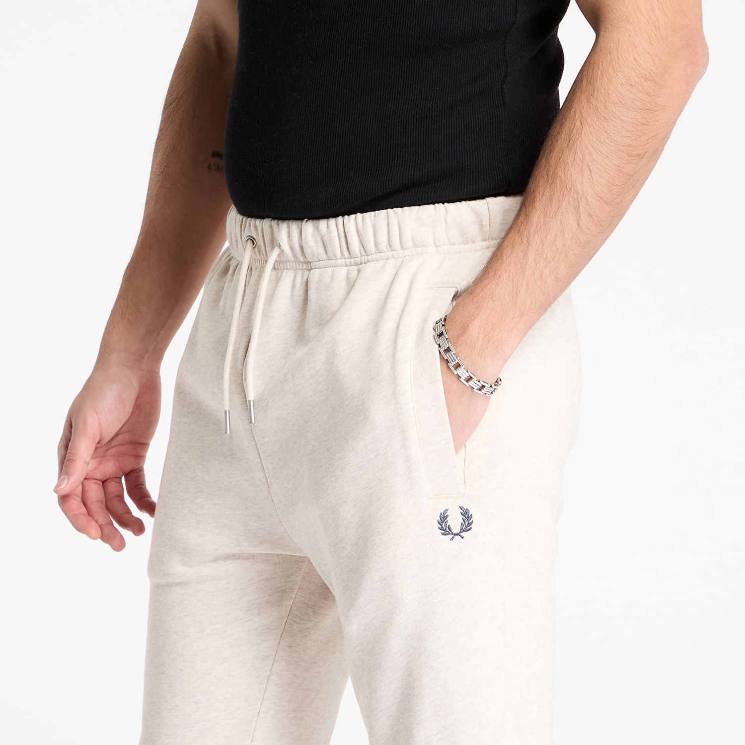Joggingbukser Fred Perry Fred Perry Classic Sweatpants Beige | T5505 W50, 1