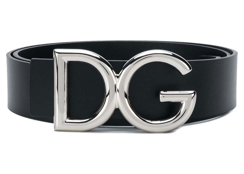 Bælter Dolce & Gabbana DG Logo Buckle Belt Black Sort | BC4248AC493