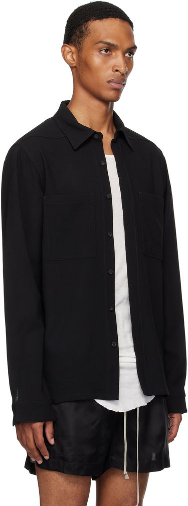 Skjorte Rick Owens Rick Owens Concordians Work Shirt Sort | RU02E1292 WA, 1