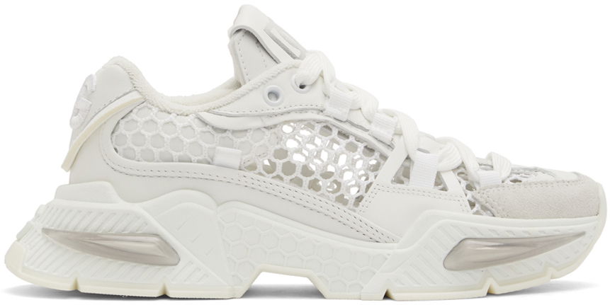 Sneakers og sko Dolce & Gabbana White Airmaster Sneakers Hvid | CK1984 AY030, 0