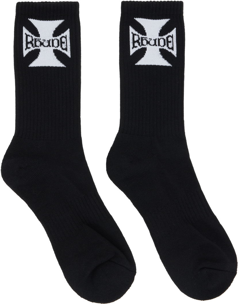 Sokker Rhude Rhude Boys Logo Socks Sort | RHPF25SO02750