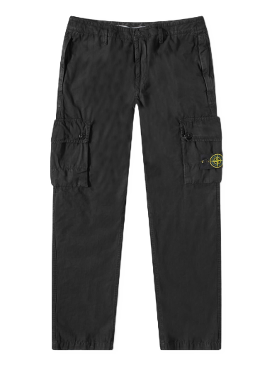 Cargo bukser Stone Island Brushed Cotton Canvas Cargo Pant Black Sort | 1015303WA-A0129