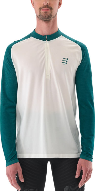 T-shirt Compressport Long Sleeve Running T-Shirt Hvid | atsm4880039l, 0