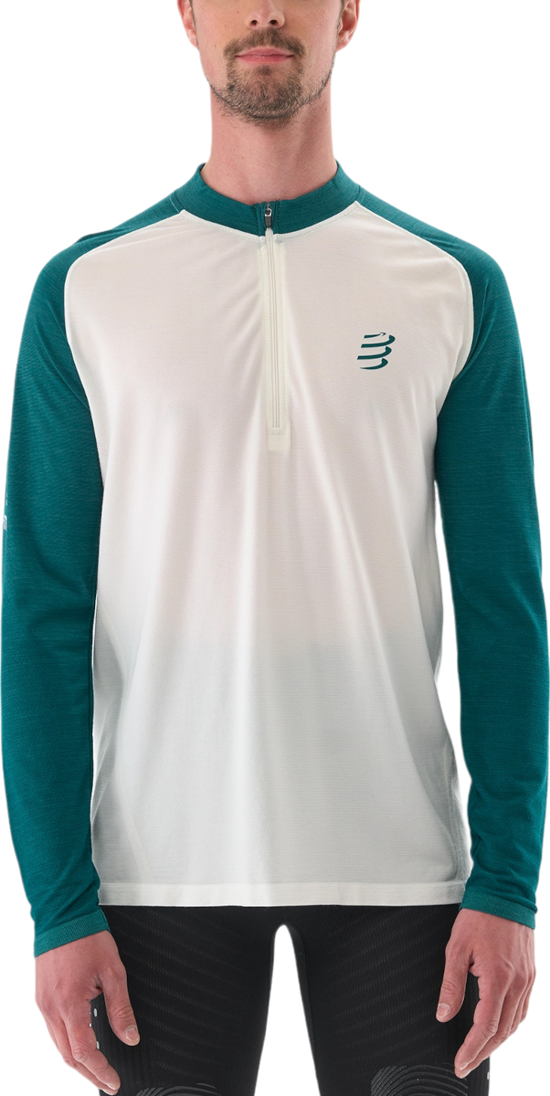 T-shirt Compressport Long Sleeve Running T-Shirt Hvid | atsm4880039l