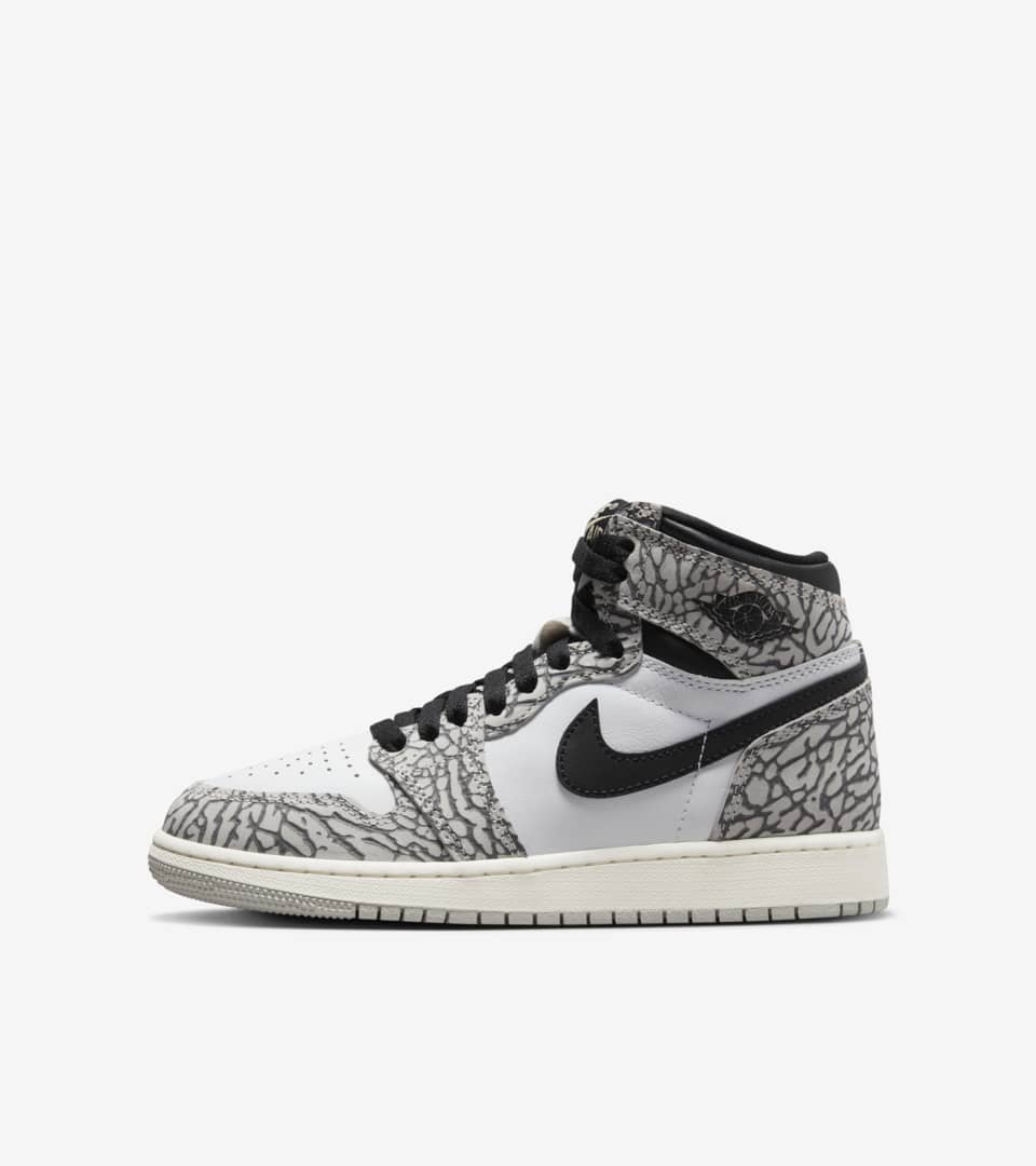 Sneakers og sko Jordan Air Jordan 1 Retro High OG "White Cement" GS Grå | FD1437-052, 0