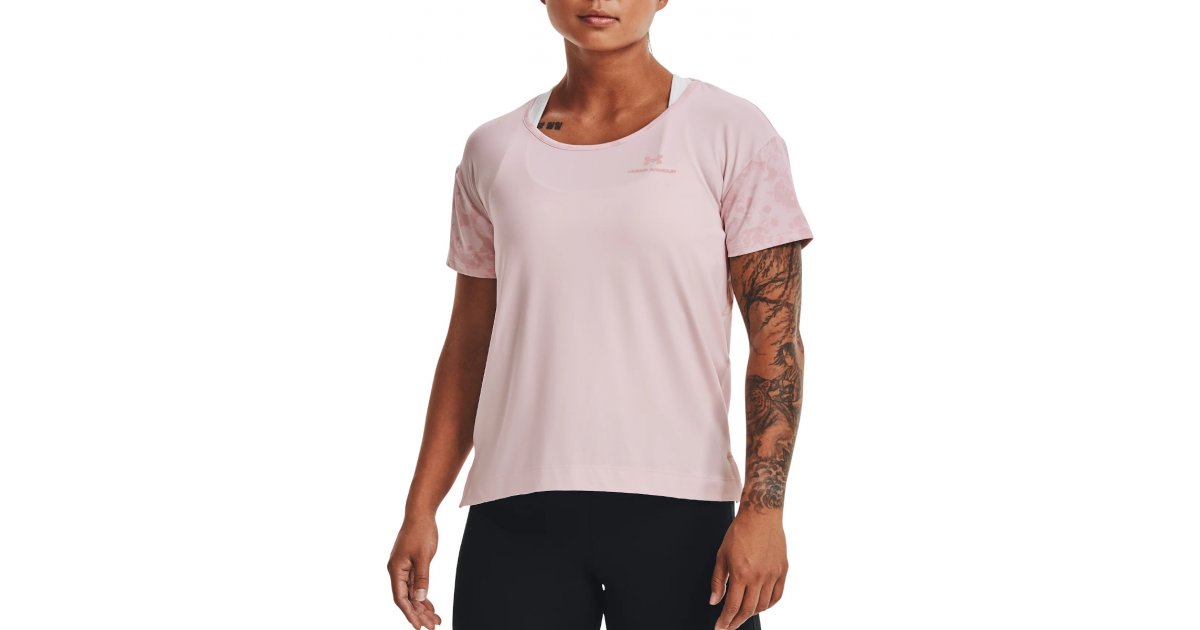 T-shirt Under Armour T-shirt Rush Energy Novelty Lyserød | 1365735-673, 1