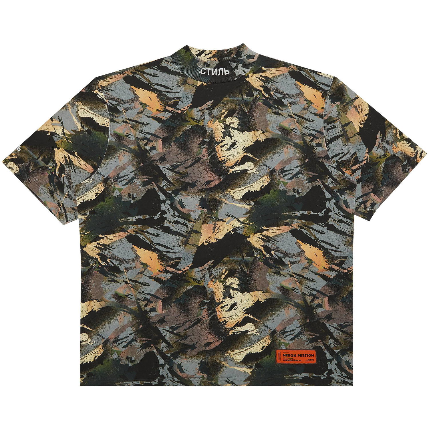 Skjorte HERON PRESTON Turtleneck Tee Grå | HMAA021S22JER0015901, 1