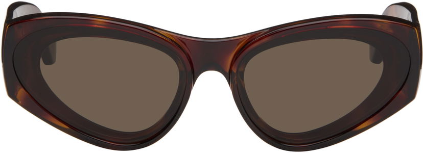 Solbriller Loewe Paula's Ibiza Goggle Cat-Eye Sunglasses Brun | LW40171UW6252E 192337236136