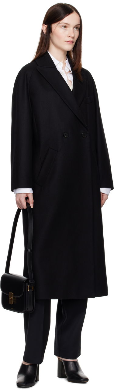Frakker A.P.C. A.P.C. Flora Double-Breasted Trench Coat Sort | WOAJS-F01541, 3