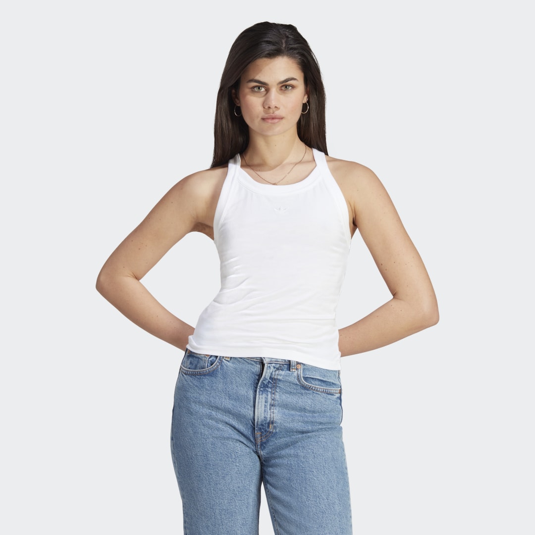 Tanktop adidas Originals Premium Essentials Tank Top Hvid | IL1858, 0