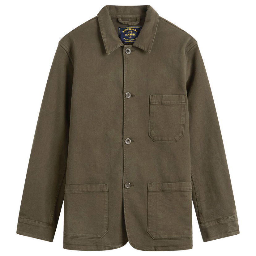 Jakke Portuguese Flannel Flannel Labura Chore Jacket Grøn | AW25007-OLV