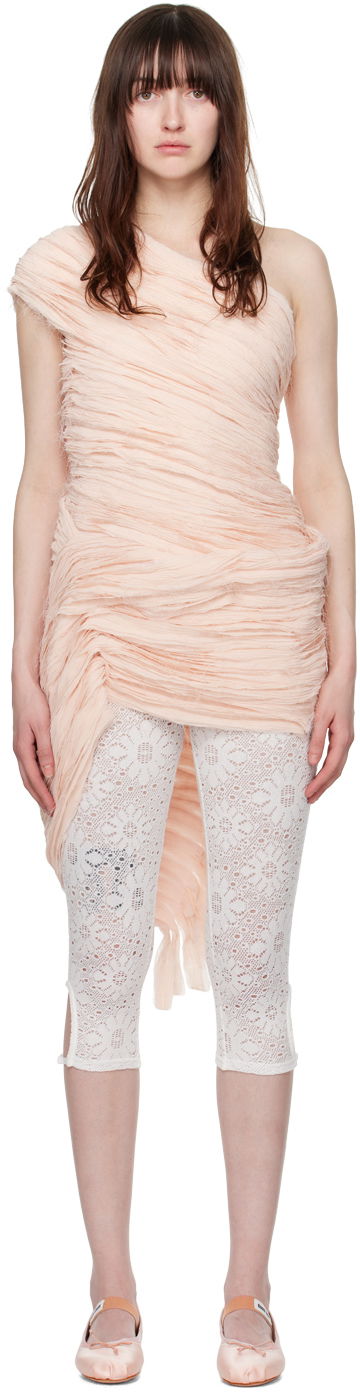 Kjole Collina Strada Collina Strada Whirl Draped Minidress Lyserød | XX4008, 0