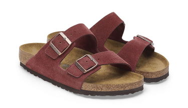 Sneakers og sko Birkenstock Arizona Suede Leather Regular Fit Sandal Bourgogne | 1028353, 3