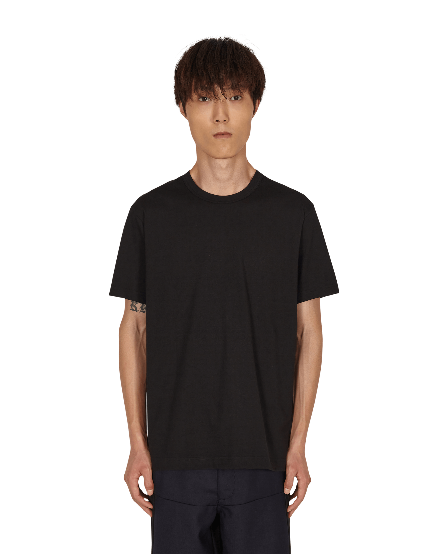 T-shirt Comme des Garçons Plain T-Shirt Sort | FZ-T002-PER 1, 1
