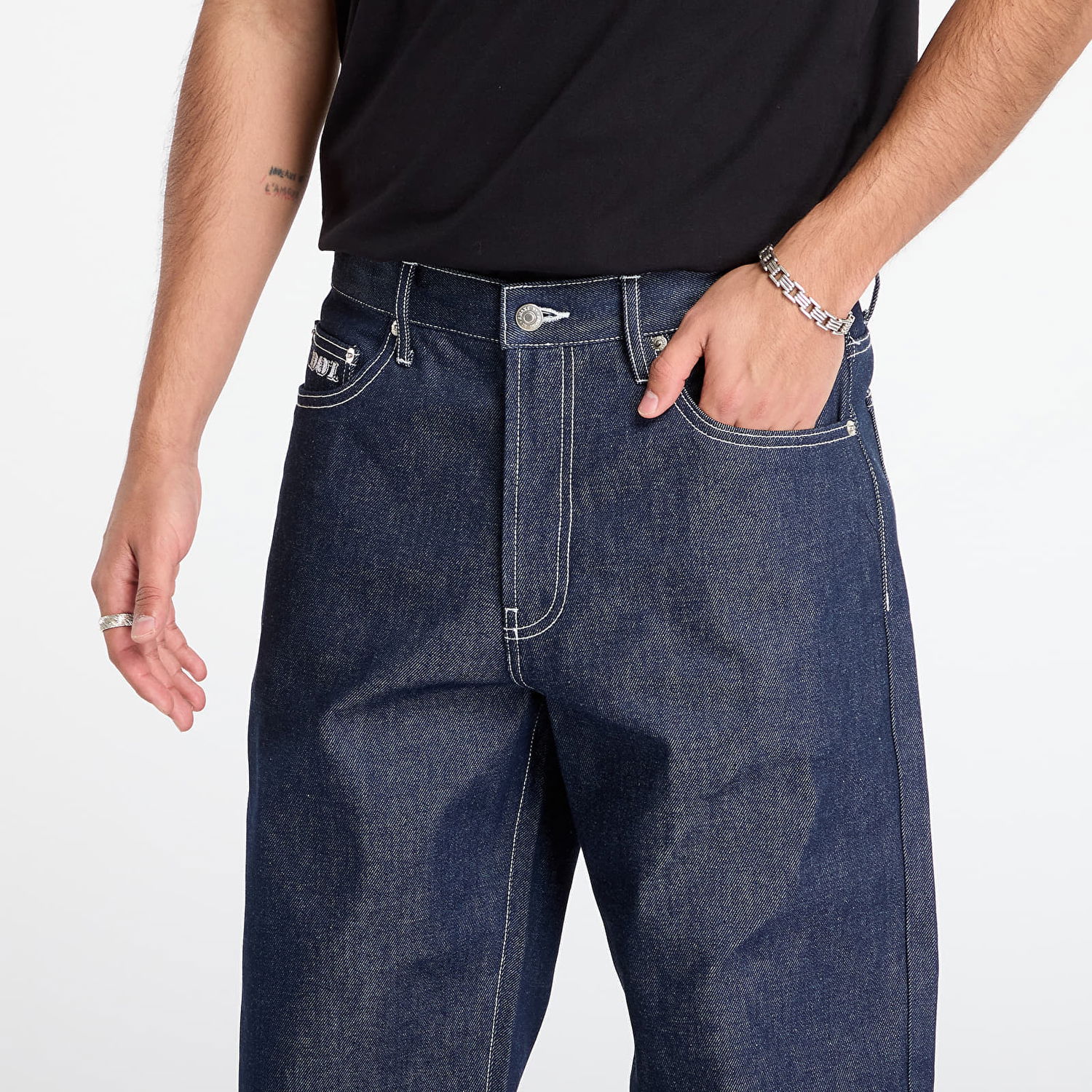 Jeans Awake NY Wide Leg Raw Denim Jeans 32 Blå | AWK-FW25-PA001-INDIG, 1