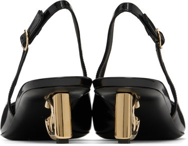 Sneakers og sko Dolce & Gabbana Dolce&Gabbana Patent Leather Slingback Heels Sort | CG0913 A1037, 1