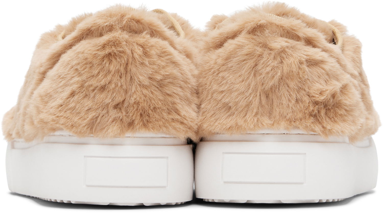 Sneakers og sko Marni Marni Kids Faux-Fur Beige | 82034, 1