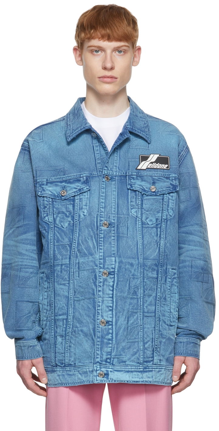 Jakke We11done Denim Jacket Blå | WD-DJ1-22-366-U-BL