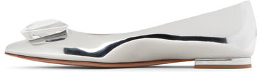 Sneakers og sko Gianvito Rossi Metallic Crystal-Embellished Jaipur Ballerina Flats Metalisk | G22131-05RIC-MET, 2