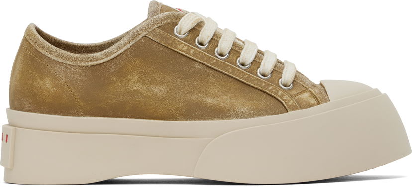 Sneakers og sko Marni Pablo Low-Top Lace-Up Sneakers Brun | SNZW003020 P8017