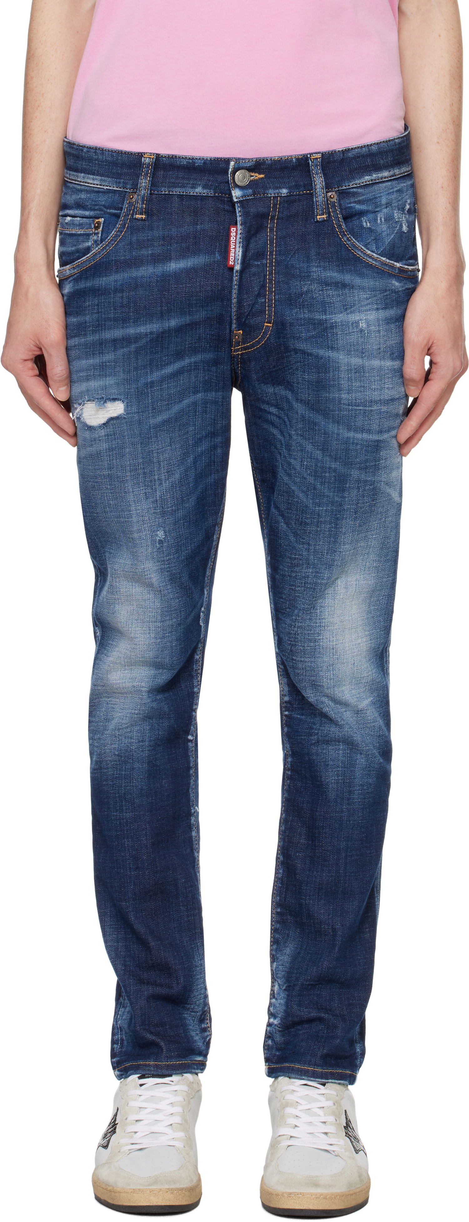 Jeans DSQUARED2 Skater Jeans Blå | S74LB1574_S30342, 0