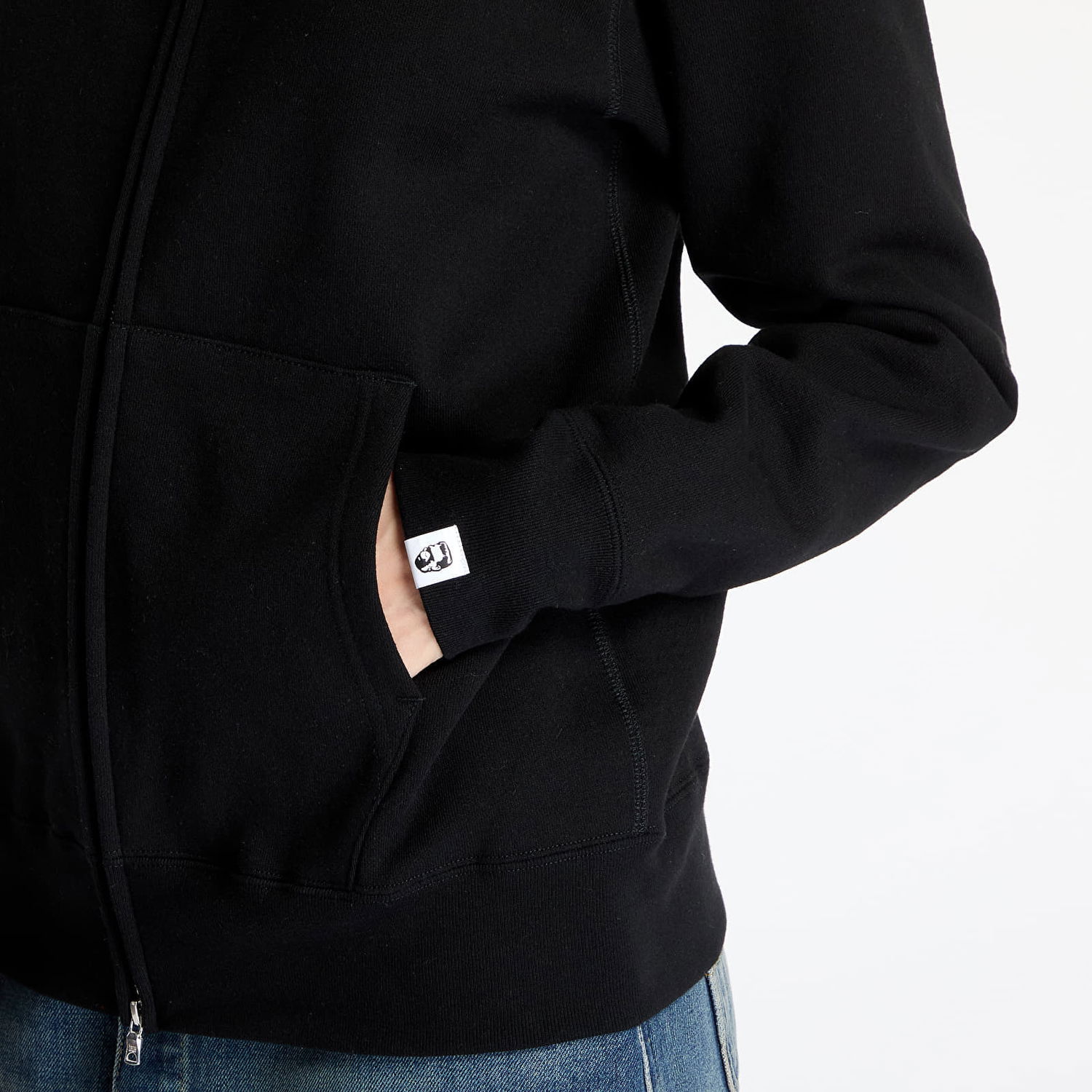 Sweatshirt BAPE Bathing Ape 1st Camo Swarovski Shark Full Zip Hoodie Sort | 001ZPK701009M BLK, 1