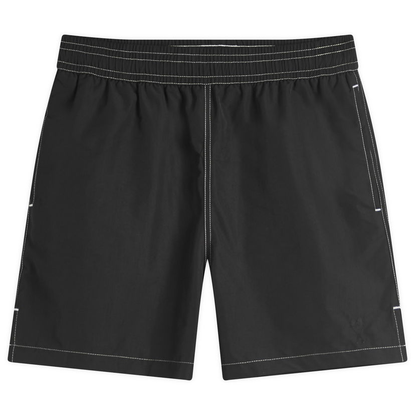 Badetøj AMI AMI Paris Beach Shorts, Size Large Sort | HBW006-PA0027-001